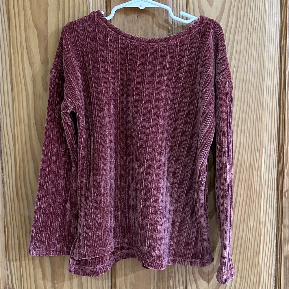 Hayden Girls Medium Velvet Knit Sweater ~ M